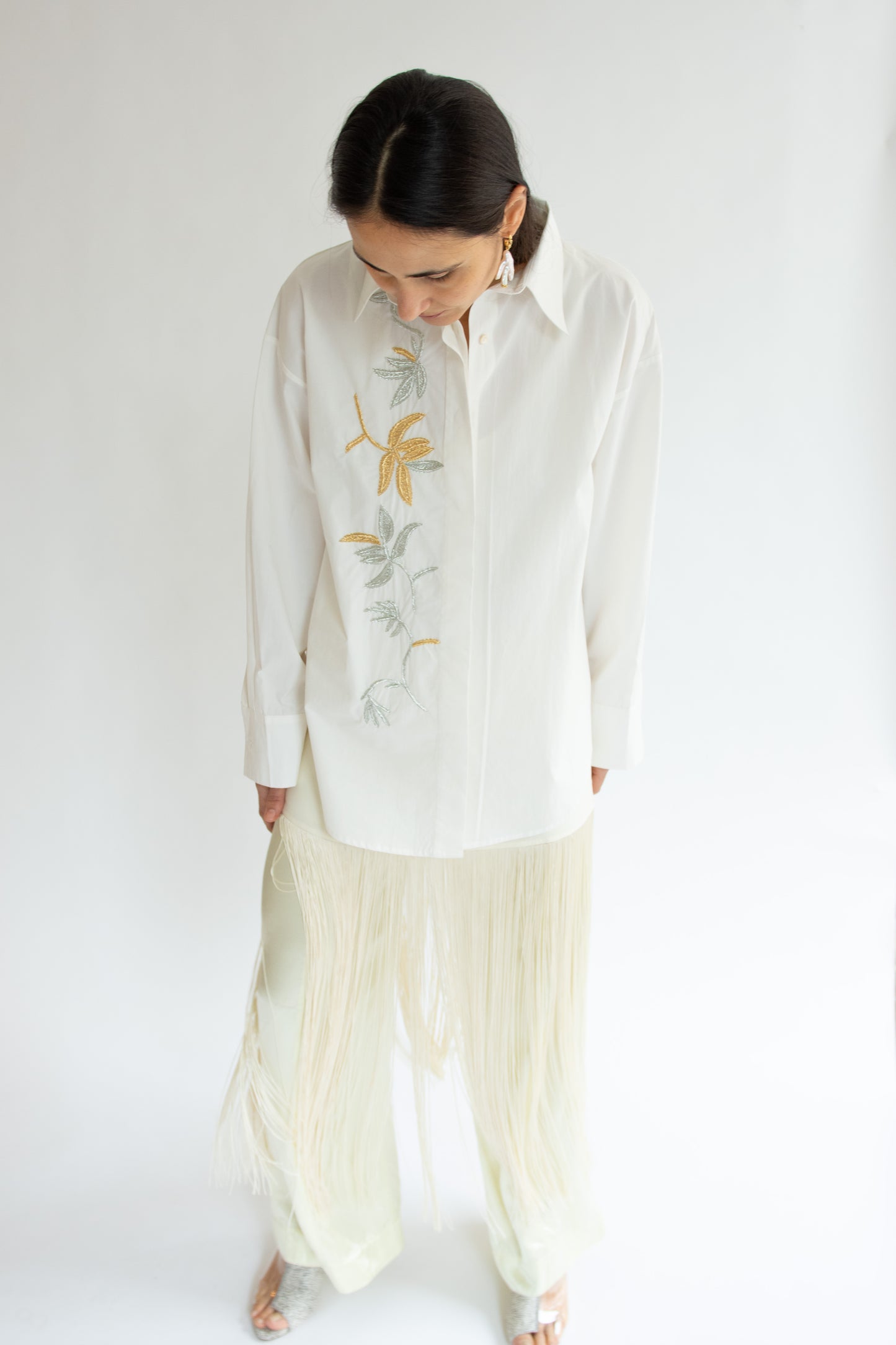 MR. LARKIN, King Mylar Shirt, Mylar Floral