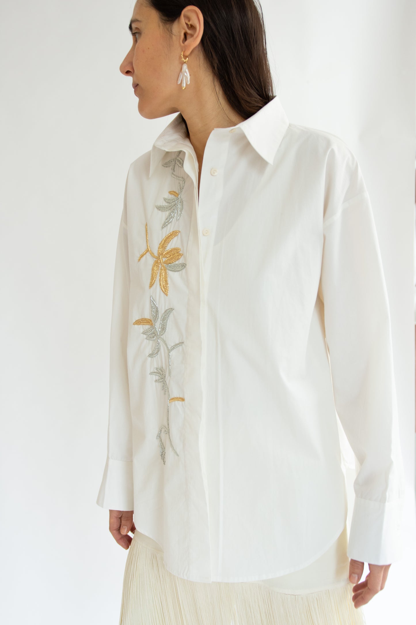 MR. LARKIN, King Mylar Shirt, Mylar Floral