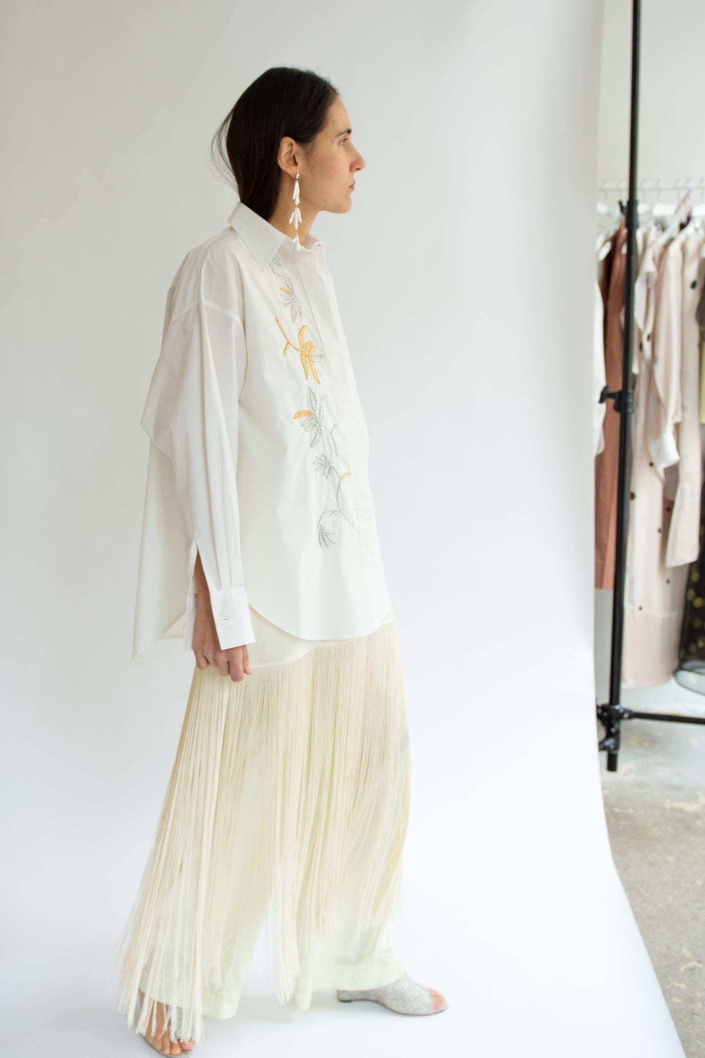 MR. LARKIN, King Mylar Shirt, Mylar Floral