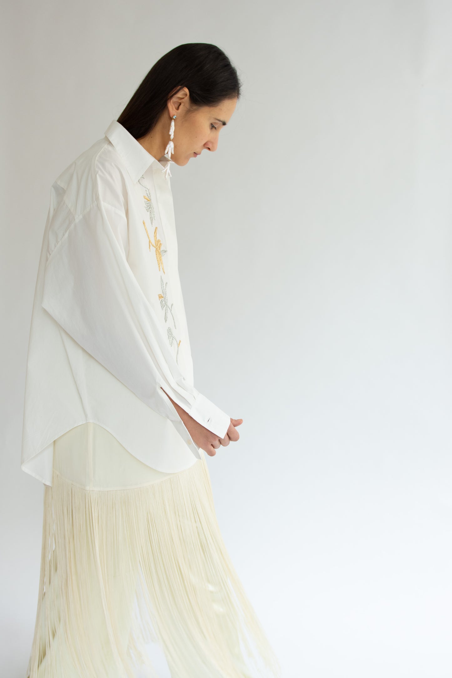 MR. LARKIN, King Mylar Shirt, Mylar Floral