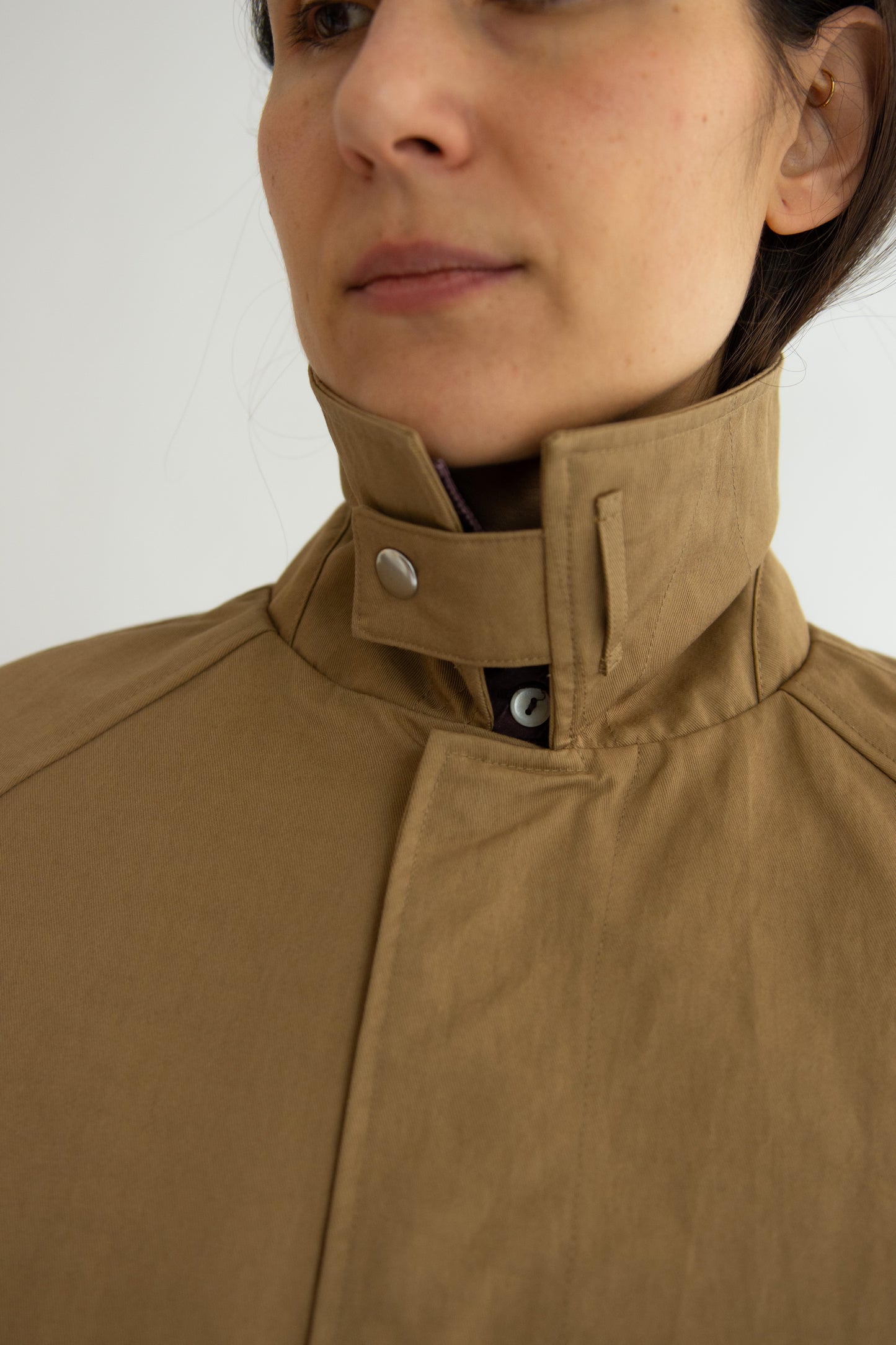 SUNFLOWER, Short Raglan Coat, Dark Sand