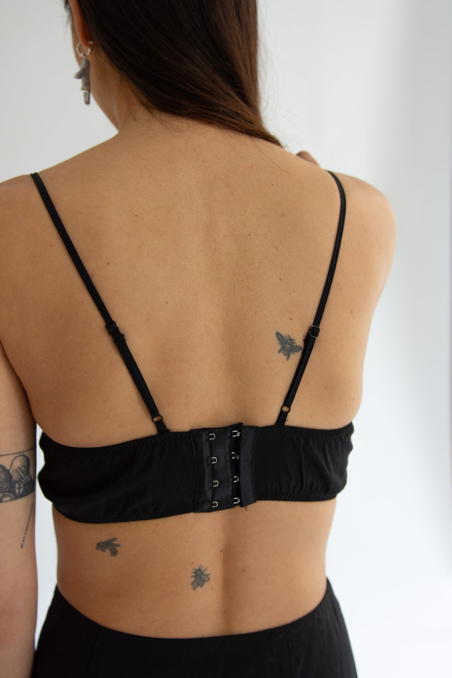 MR. LARKIN, Petite Bralette, Black