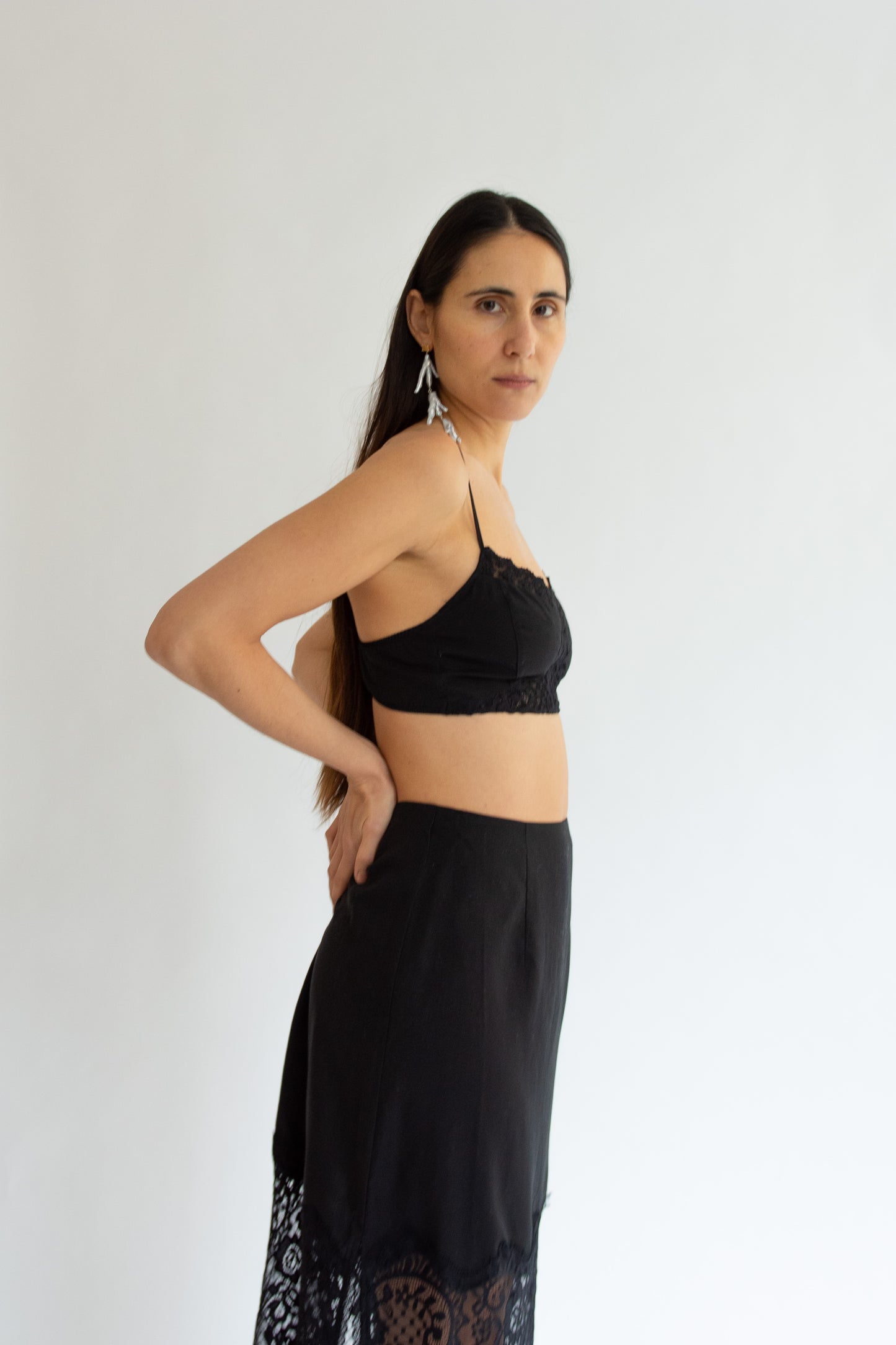 MR. LARKIN, Petite Bralette, Black