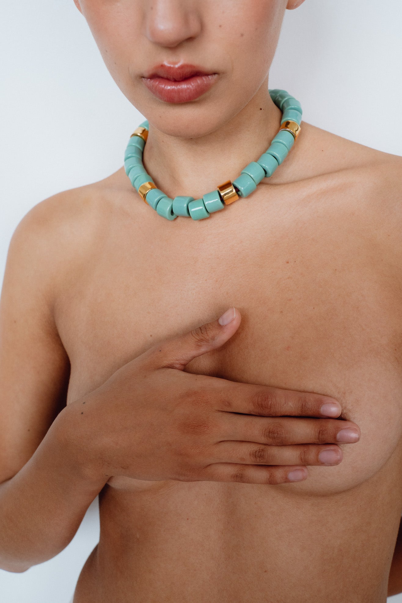 HER NEW TRIBE, Bead Two Necklace, Ming & Karat
