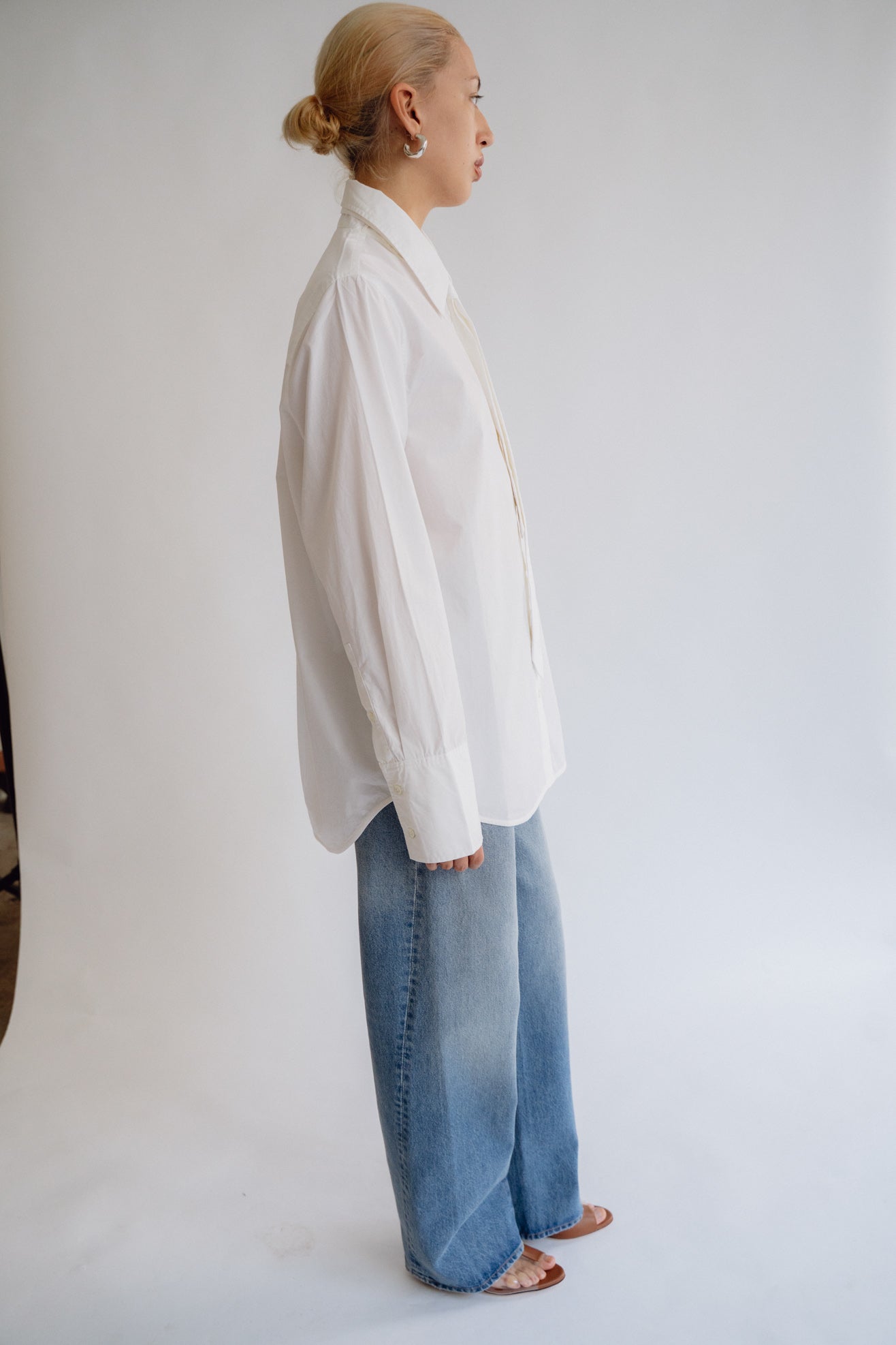 MR. LARKIN, Patty Tie Shirt, Off White