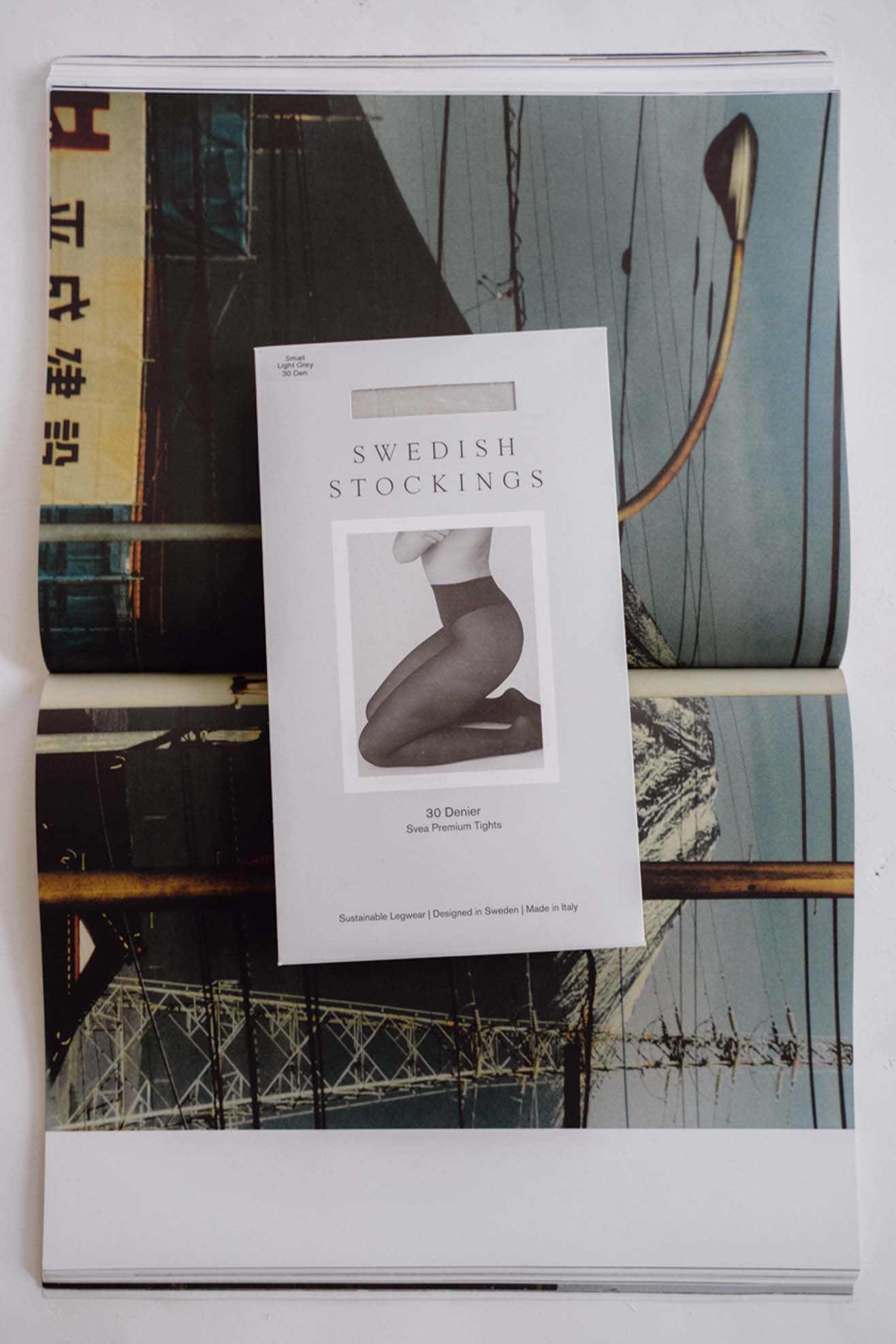 SWEDISH STOCKINGS, Svea Premium Tights, Light Grey
