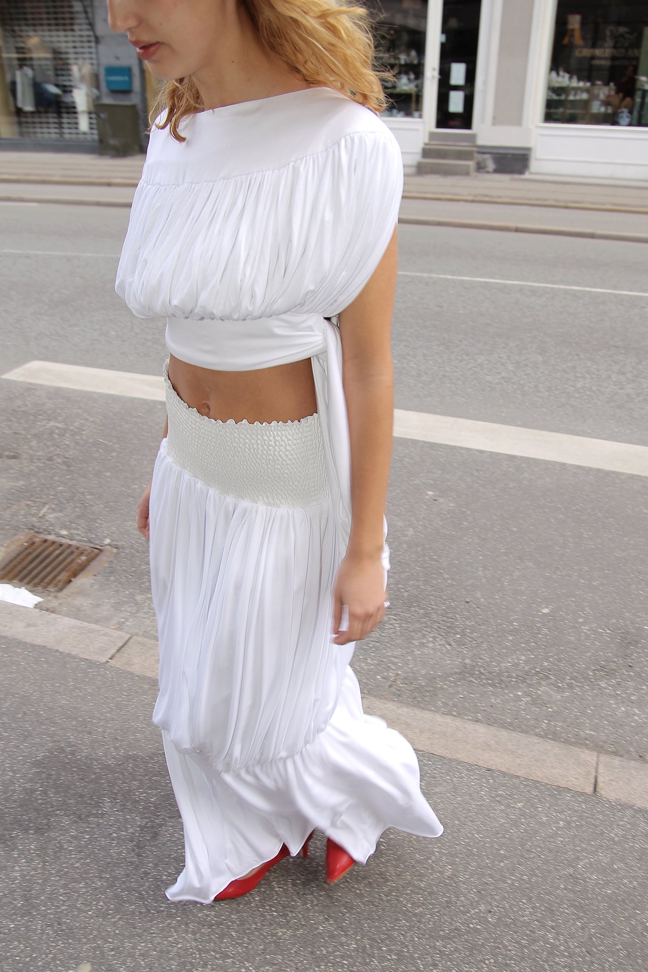 NICKLAS SKOVGAARD, Cathy Skirt, White