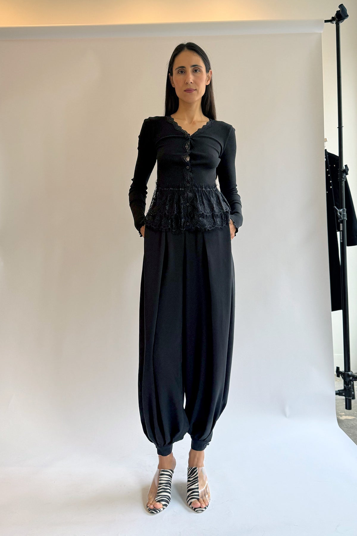 OPERASPORT, Eloisa Seamless Cardigan, Black
