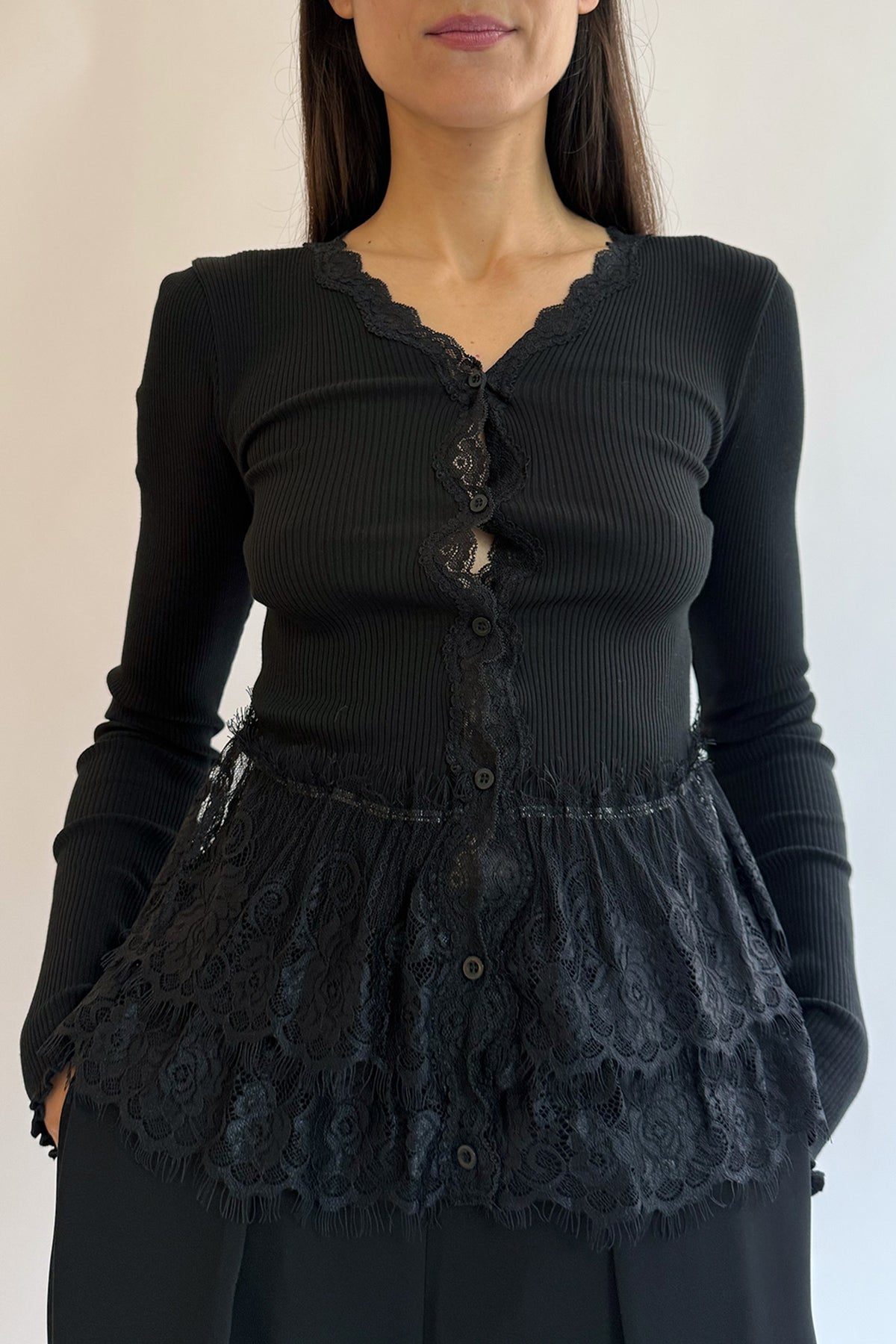 OPERASPORT, Eloisa Seamless Cardigan, Black