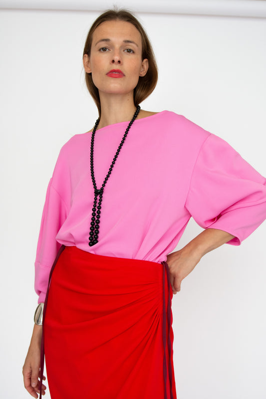 MR. LARKIN, Sloane Top, Candy Pink (Pre Order Ships by Sept 26th)