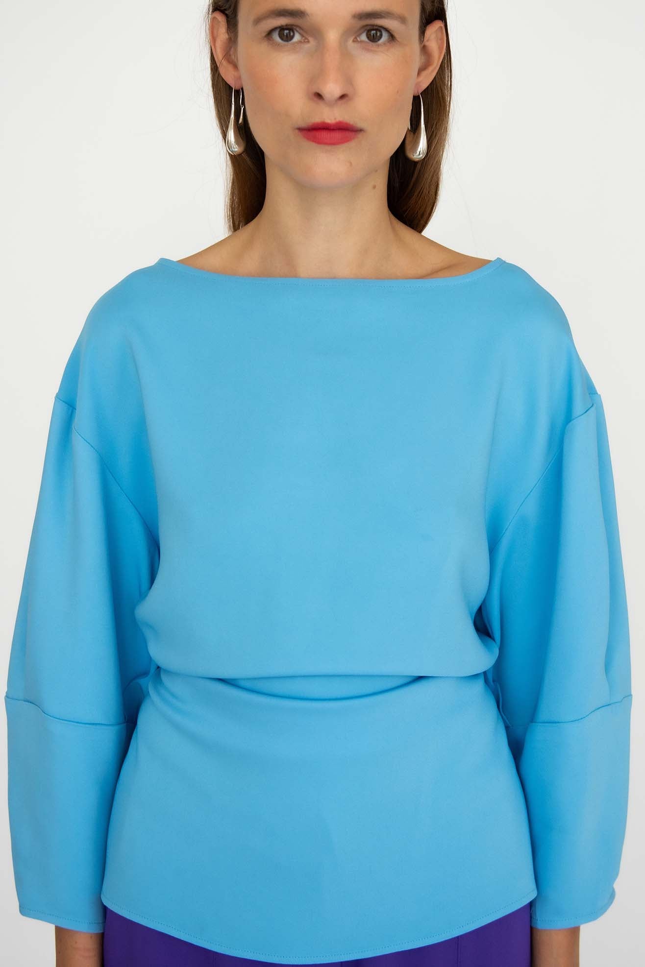 MR. LARKIN, Sloane Top, Sky Blue (Pre Order Ships by Sept 26th)