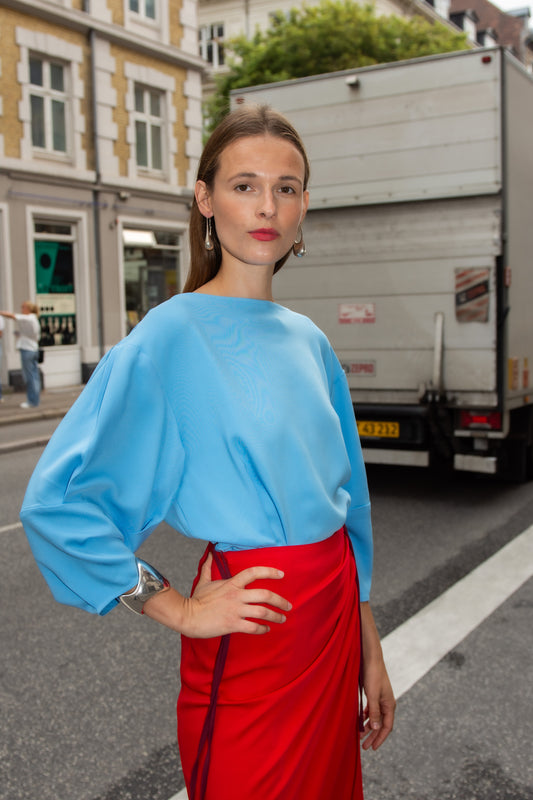 MR. LARKIN, Sloane Top, Sky Blue (Pre Order Ships by Sept 26th)