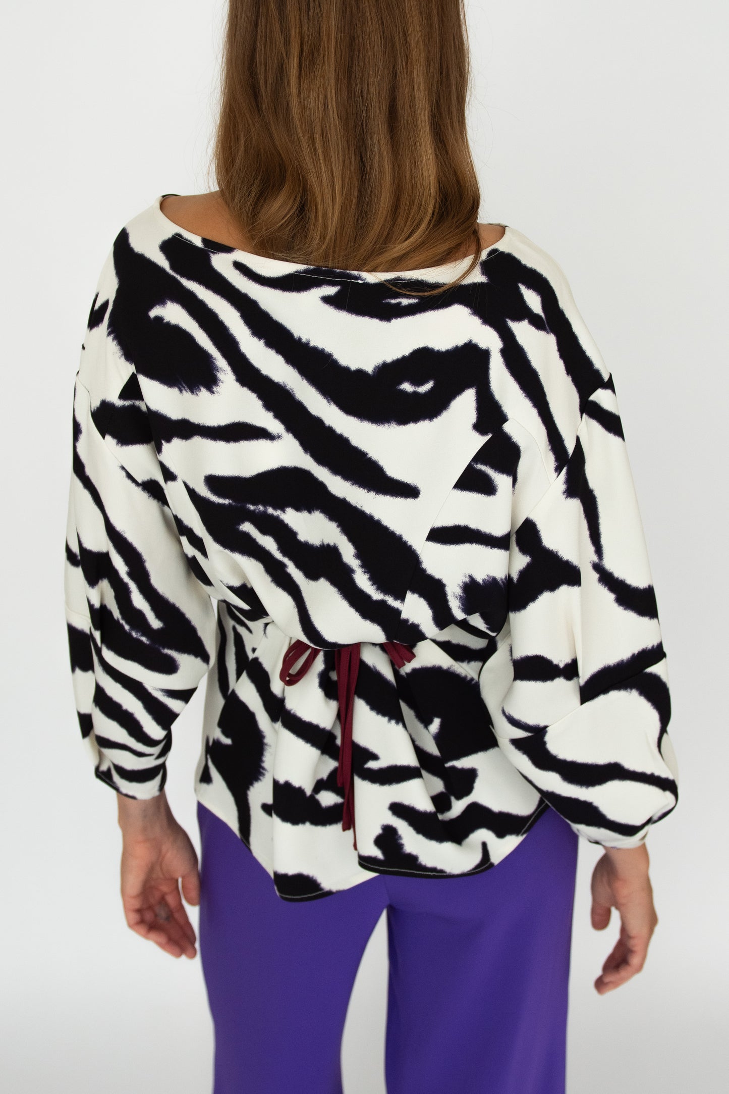 MR. LARKIN, Sloane Top, Zebra Ivory (Pre Order Ships by Sept 26th)