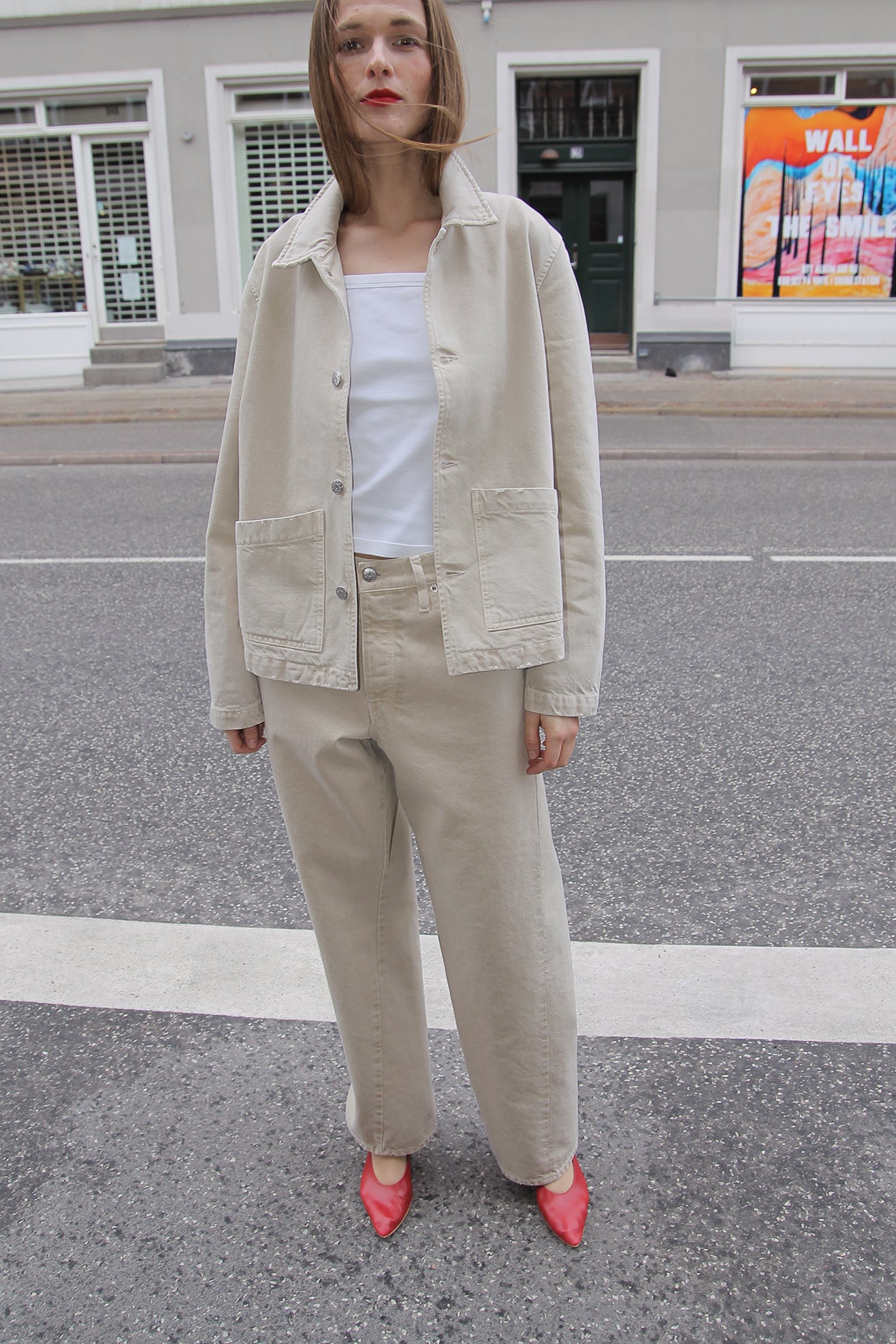 SUNFLOWER, Wide Twist Jeans, Vintage Sand