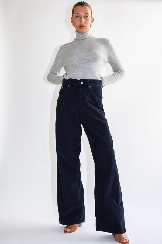 SUNFLOWER, Super Wide Pant, Navy