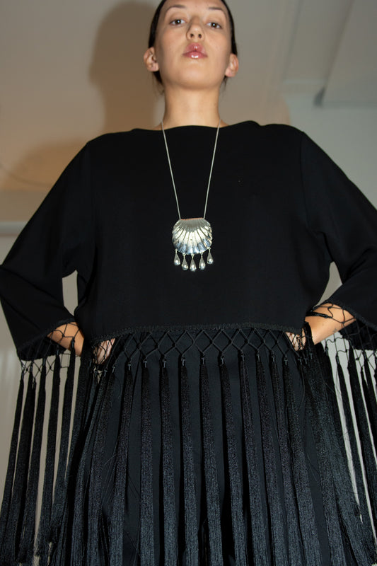 JUJU VERA, Petra Shell Pendant, Silver