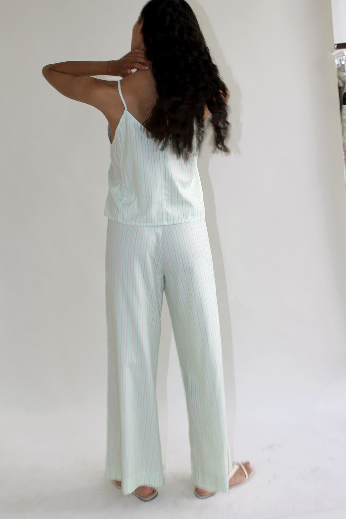 MR. LARKIN, Bea Pants, Mint Stripe