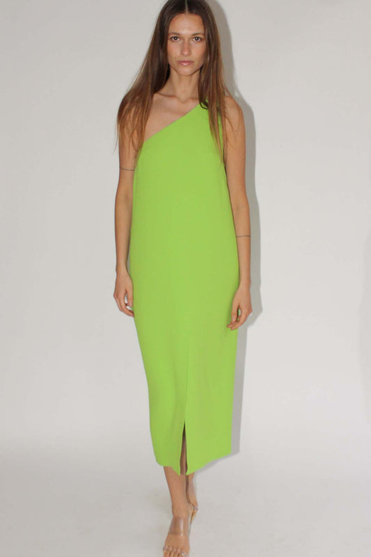 ARCHIVE SAMPLE-MR. LARKIN, Oda Dress, Lime