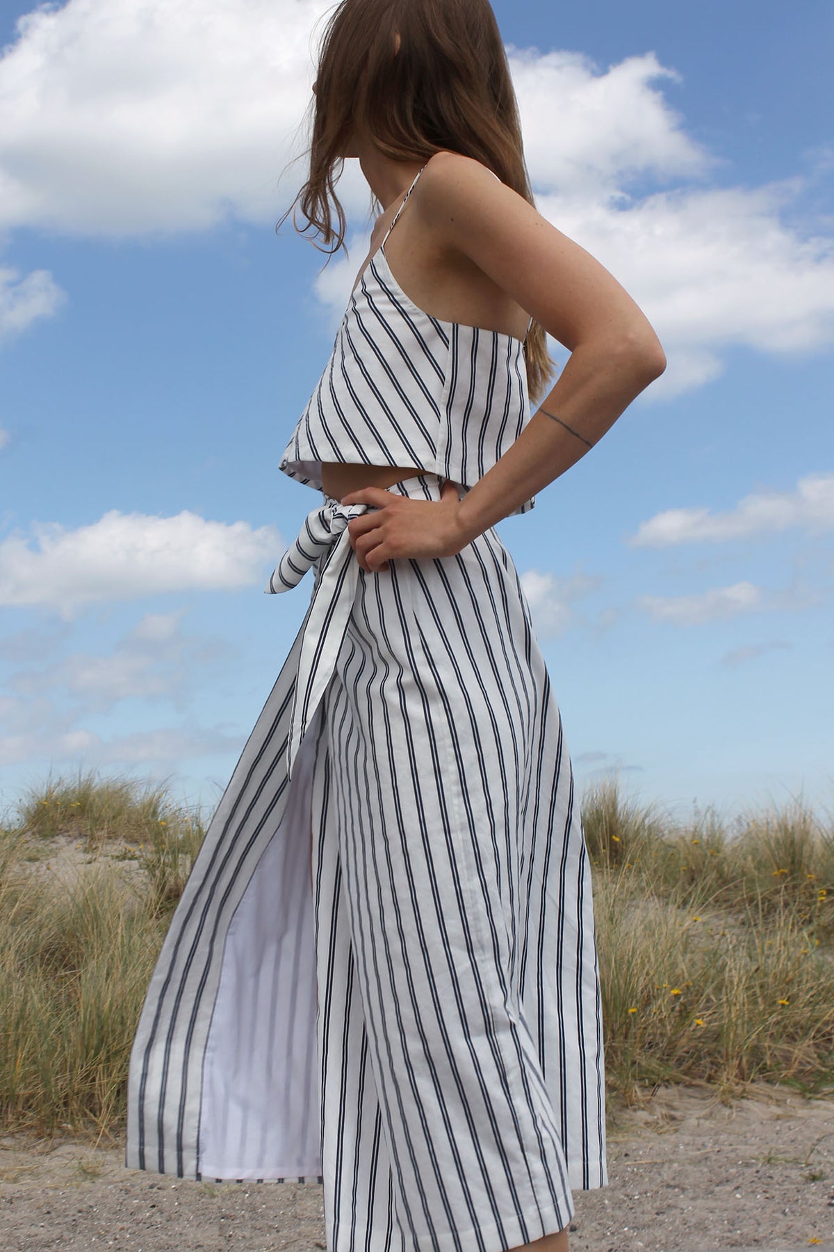 MR LARKIN, Quinn Top, Deco Stripe