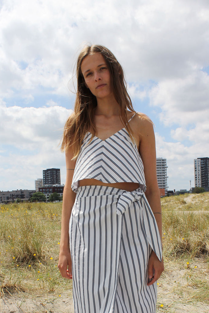 MR. LARKIN, Quinn Top, Deco Stripe