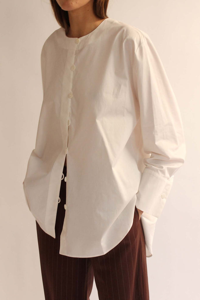 MR. LARKIN, Rainey Shirt, White