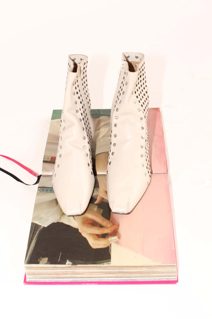 RACHEL COMEY, Studded Cove Boot, White