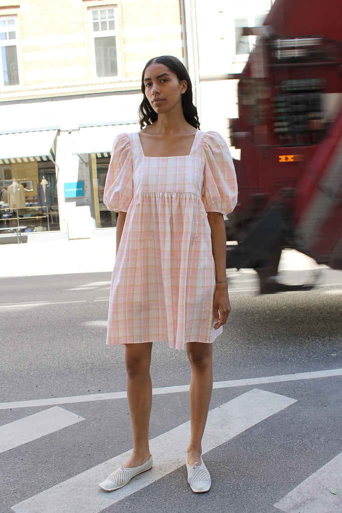 MR LARKIN, Olivia Dress, Pink Plaid